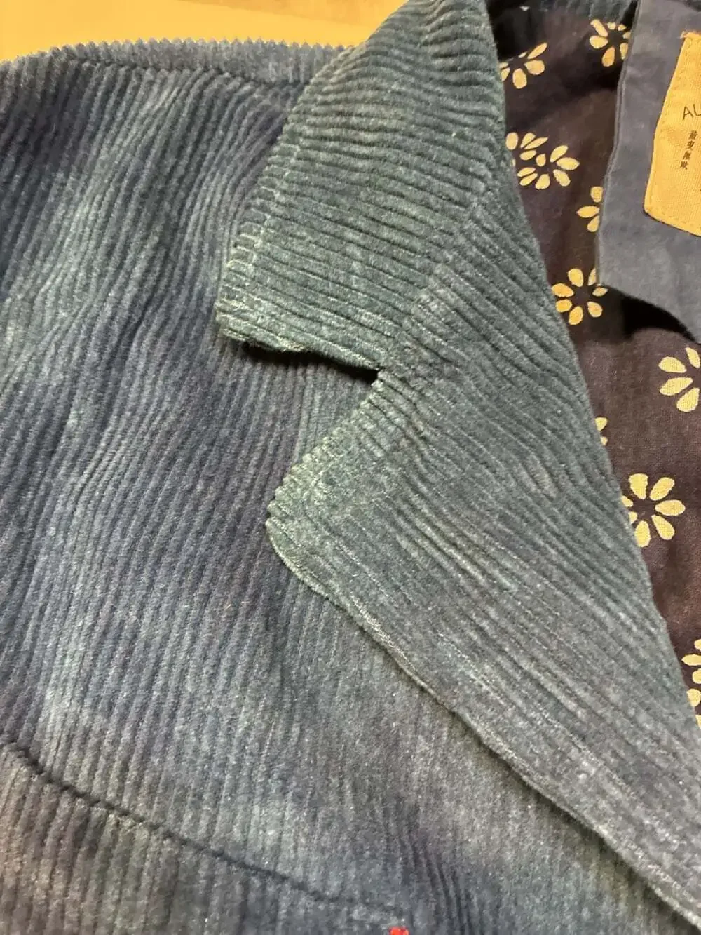 Badbowl Studio Authentic Handcrafted Indigo Corduroy Chore Jacket